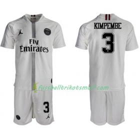 Fußballtrikots Paris Saint Germain Kimpembe 3 Jodan Weiß Kinder 2018-2019 Kurzarm Ausweichtrikot kaufen